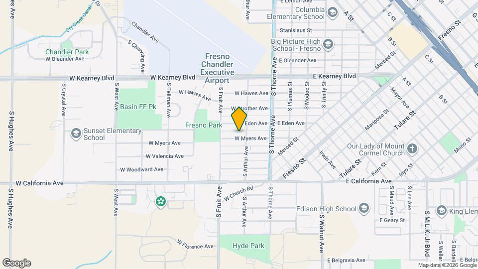 332 W Myers Ave Map and Location Details