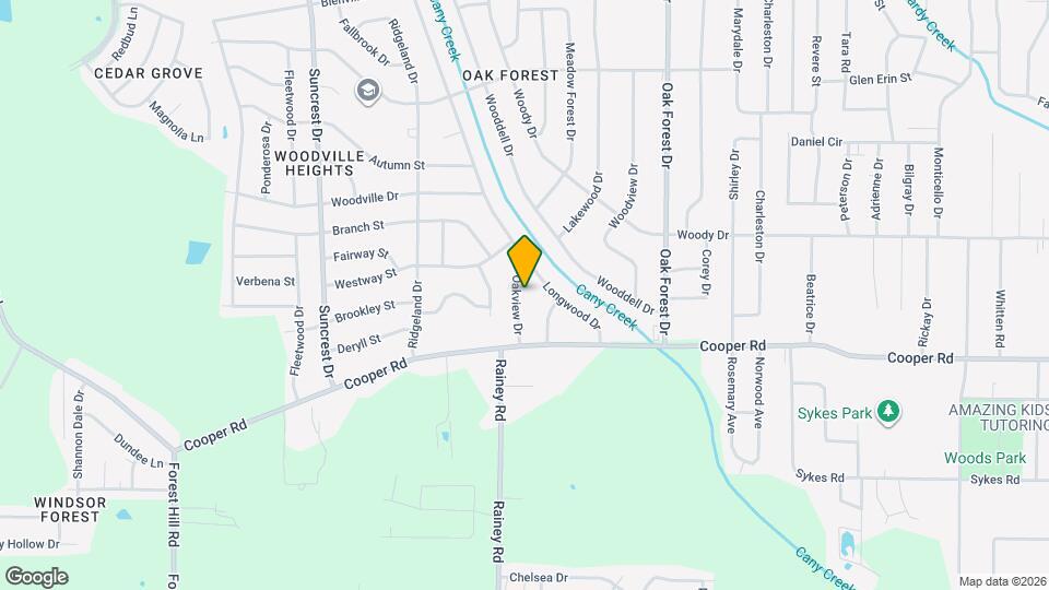 3328 Oakview Dr Map and Location Details