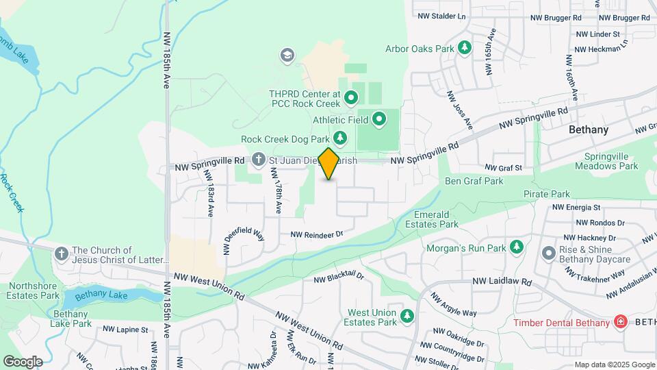 17532 NW Springville Rd Map and Location Details