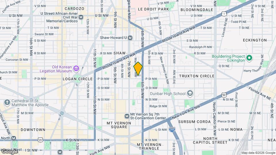 615 P St NW Map and Location Details