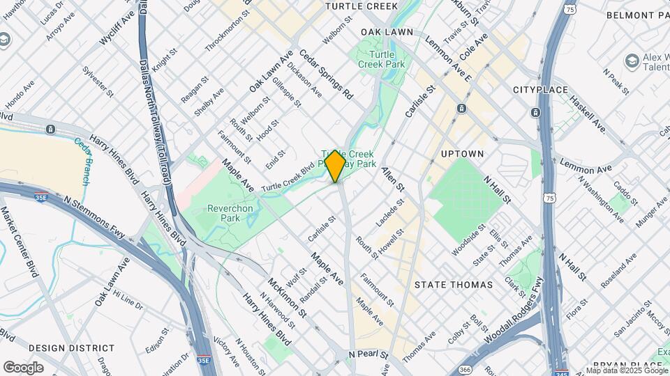 2727 Cedar Springs Rd Map and Location Details