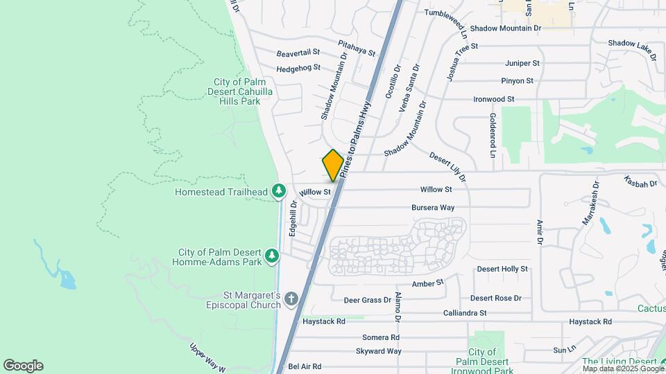 72770 Willow St Map and Location Details