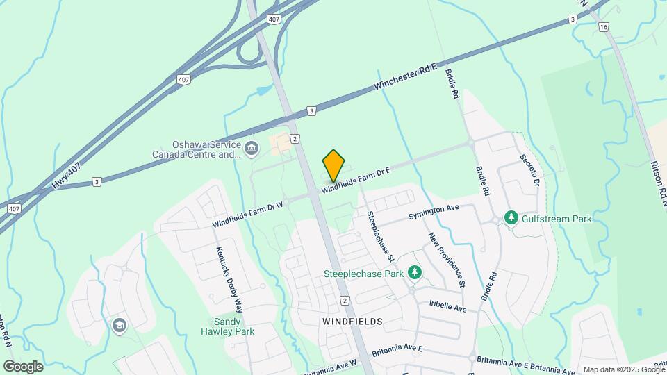 1-547 Windfields Farm Dr W Map and Location Details
