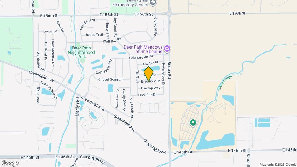 12655 Braddock Ln Map and Location Details