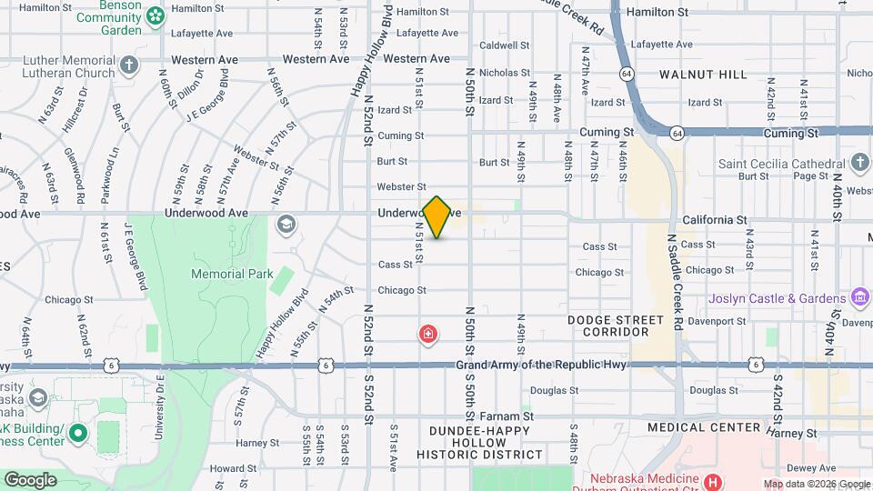 5017 1/2 California St Map and Location Details