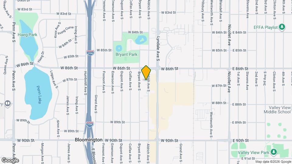 8636 Aldrich Ave S Map and Location Details