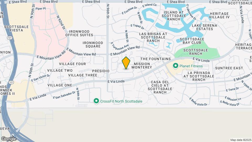 9707 E Mountain View Rd Mapa y Detalles de la Ubicación