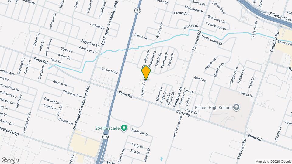 3704 Hereford Ln Map and Location Details