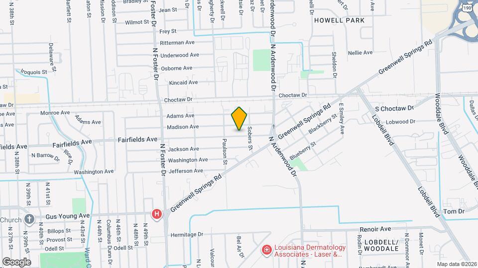 5617 Fairfields Ave Map and Location Details