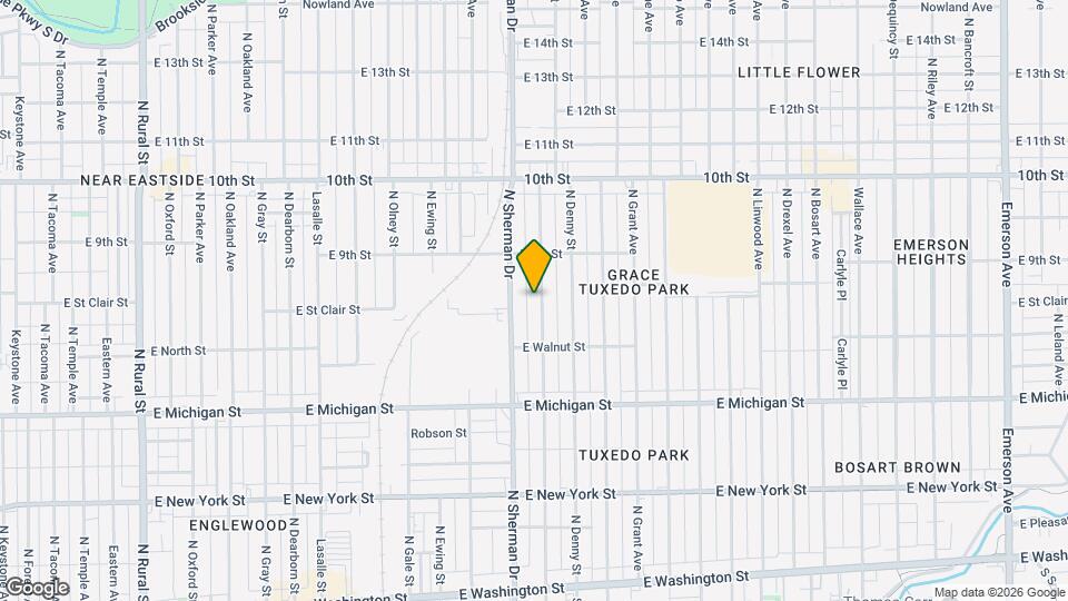 802 N Bradley Ave Map and Location Details