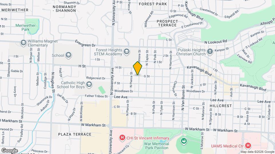 722 N Fillmore St Map and Location Details