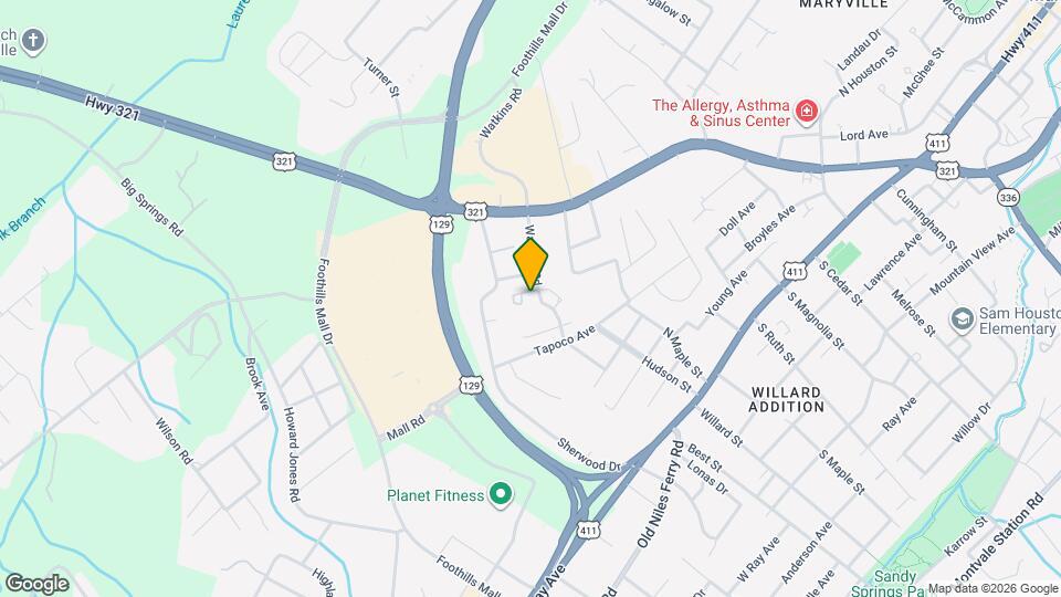 609 Watkins Rd Map and Location Details