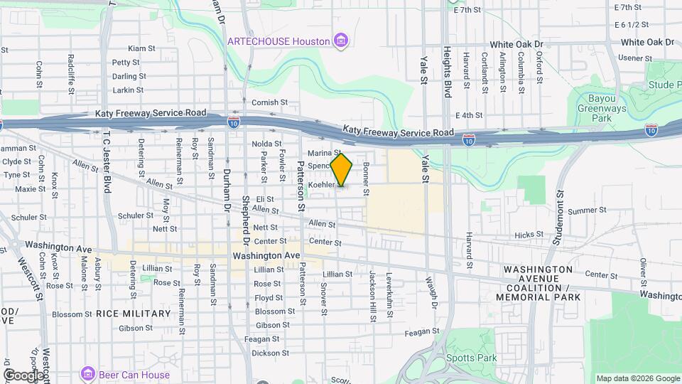 1408 Enid St Map and Location Details