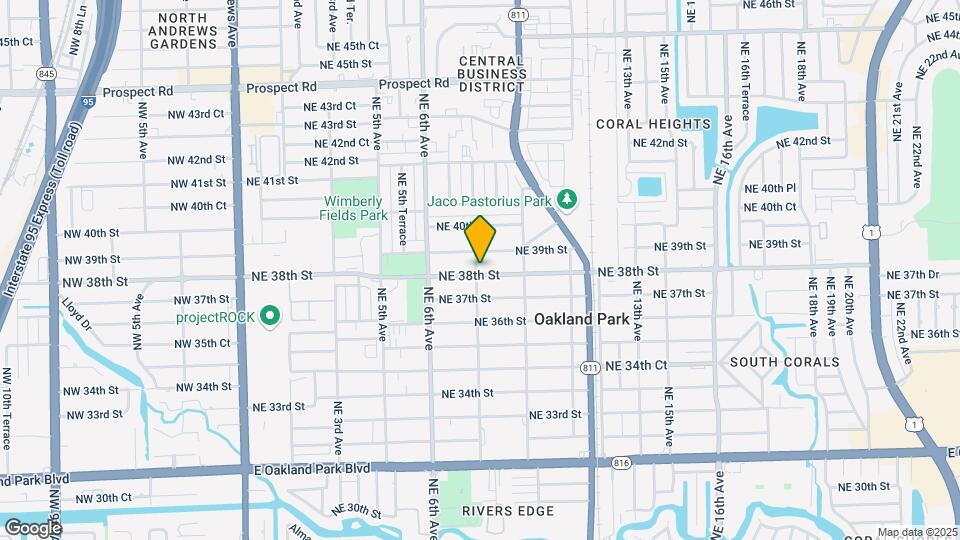801 NE 38th St Map and Location Details