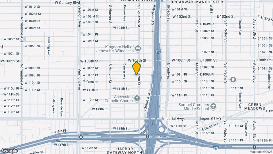 10957 S Figueroa St Map and Location Details