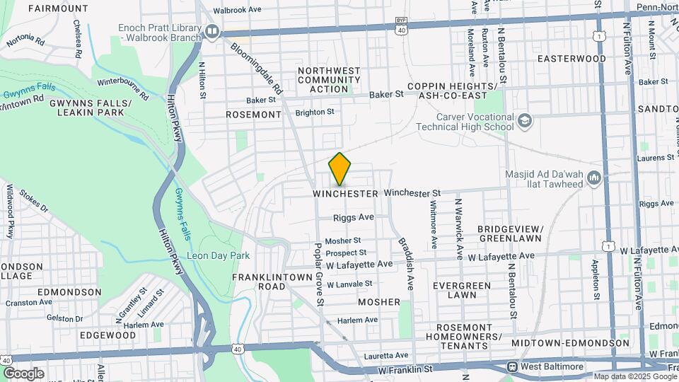 2810 Winchester St Map and Location Details