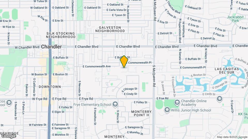 733 E Commonwealth Ave Map and Location Details