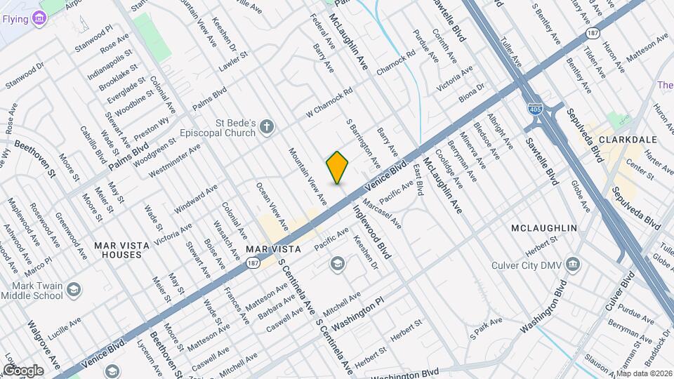 3757 1/2 Inglewood Blvd, Unit 3757 1/2 Inglewood Mapa y Detalles de la Ubicación