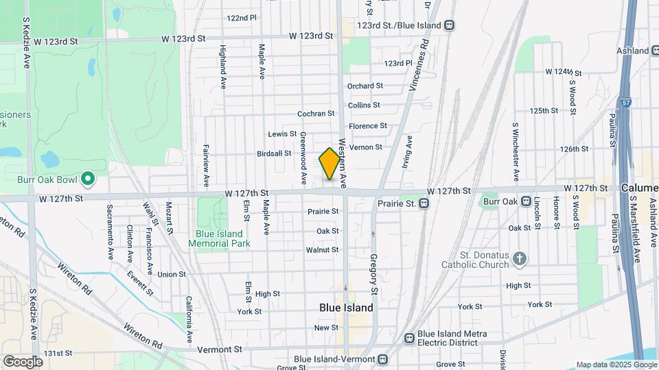 2418 Burr Oak Ave Map and Location Details
