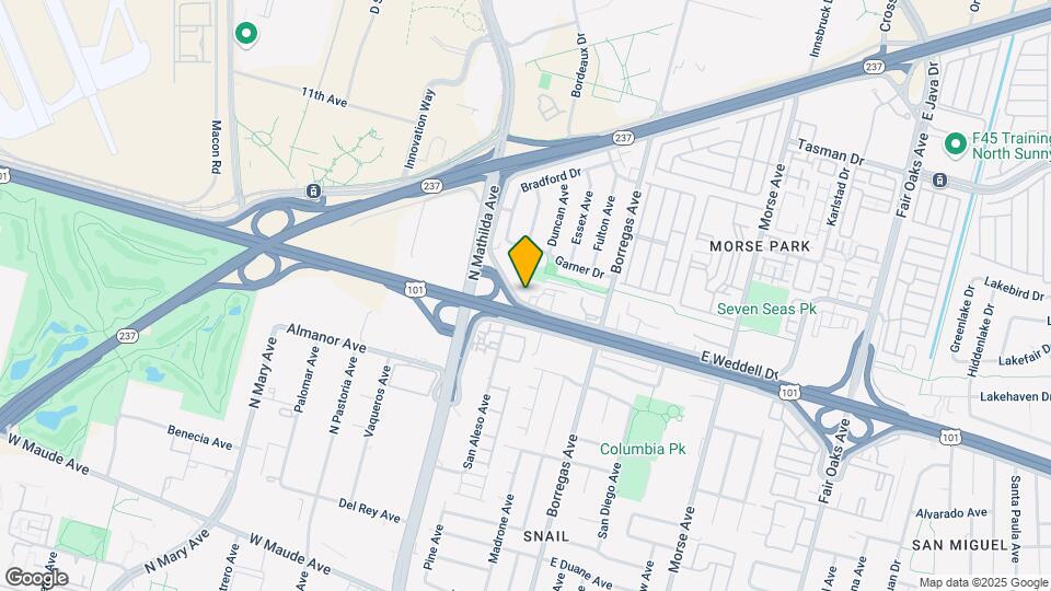 365 W Weddell Dr Map and Location Details