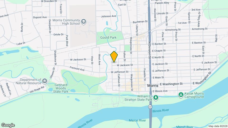 416 W Jackson St Map and Location Details