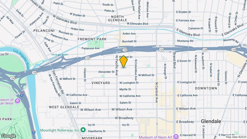 450 W. Doran St. Glendale CA Map and Location Details