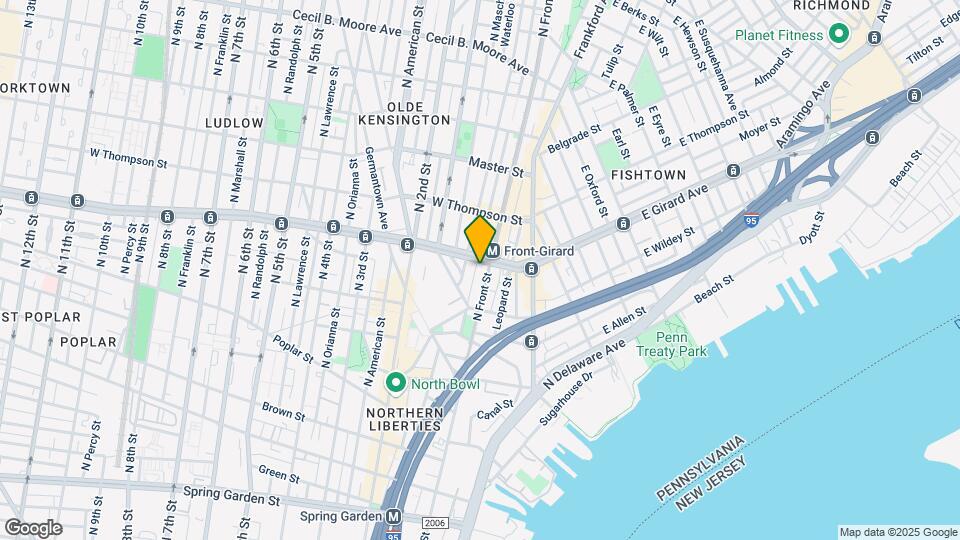 1132-40 N Front St Mapa y Detalles de la Ubicación
