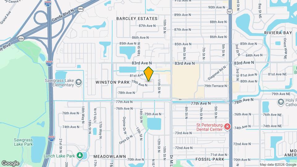 1261 79th Ave N Map and Location Details