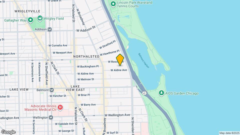 442 W Aldine Ave, Unit K07J Map and Location Details