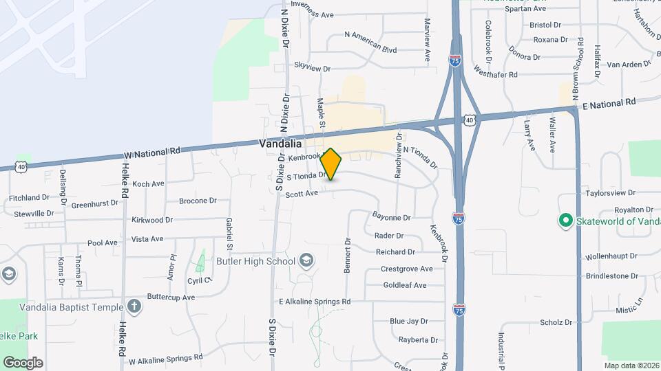 205 Scott Ave Map and Location Details