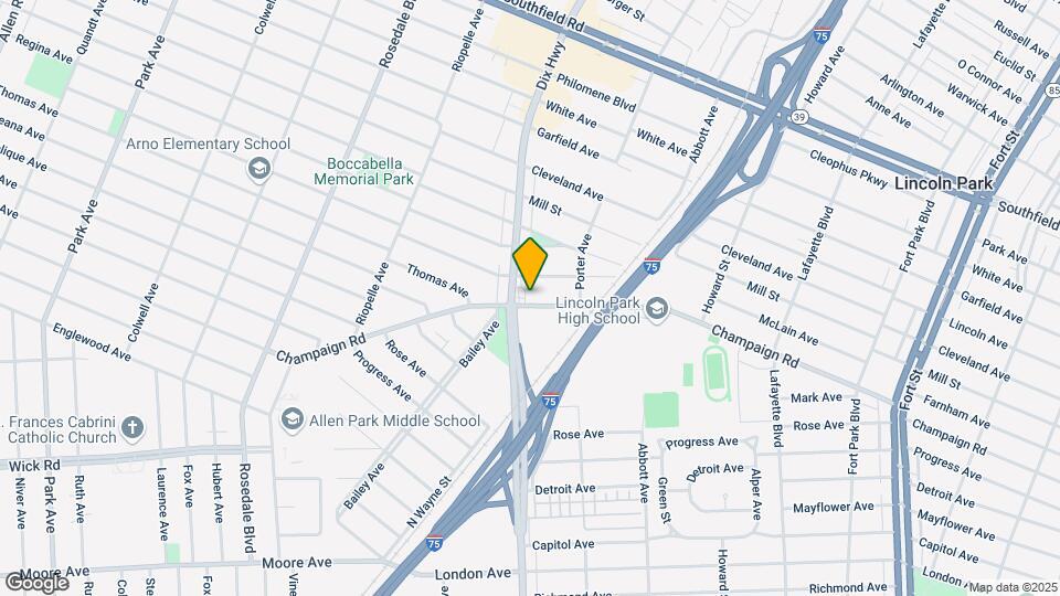 1872 Champaign Rd Mapa y Detalles de la Ubicación