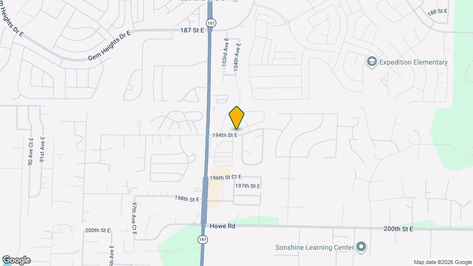 10310 193rd Street Ct E Map and Location Details