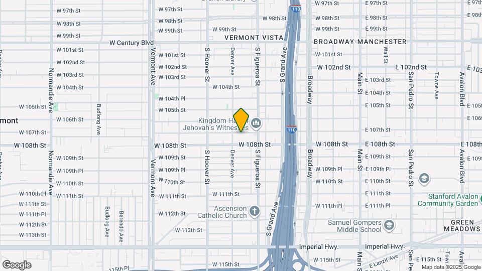 540 W 107th St Map and Location Details