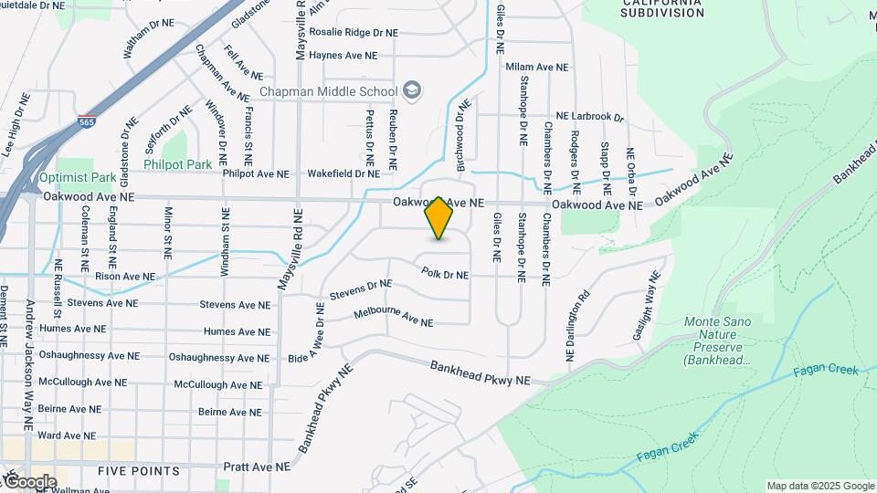 2013 Van Buren Dr NE Map and Location Details