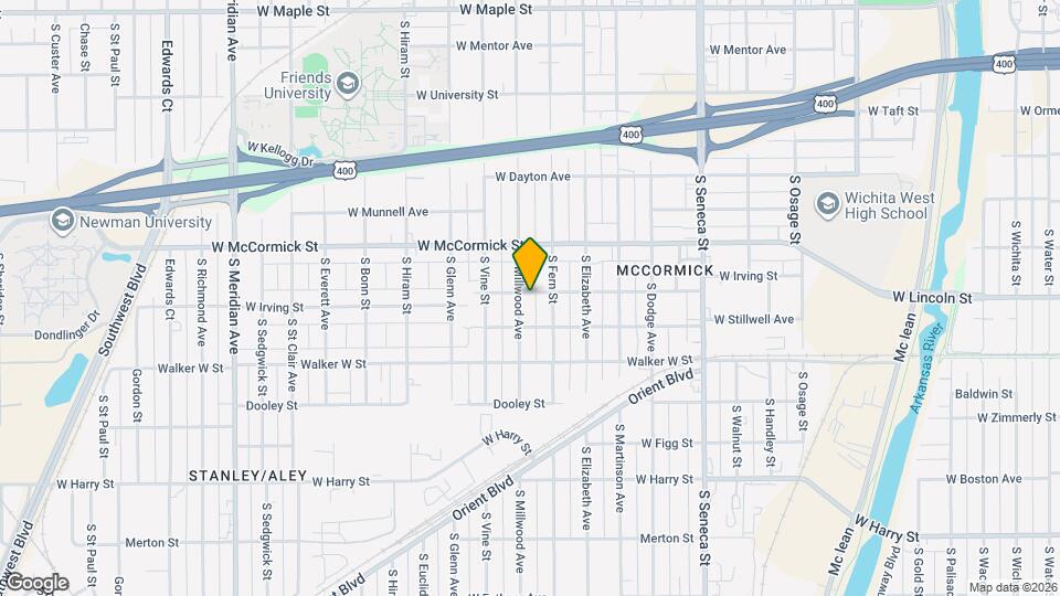 1102 S Millwood Ave Map and Location Details