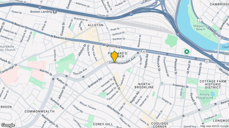 1190 Commonwealth Avenue Map and Location Details