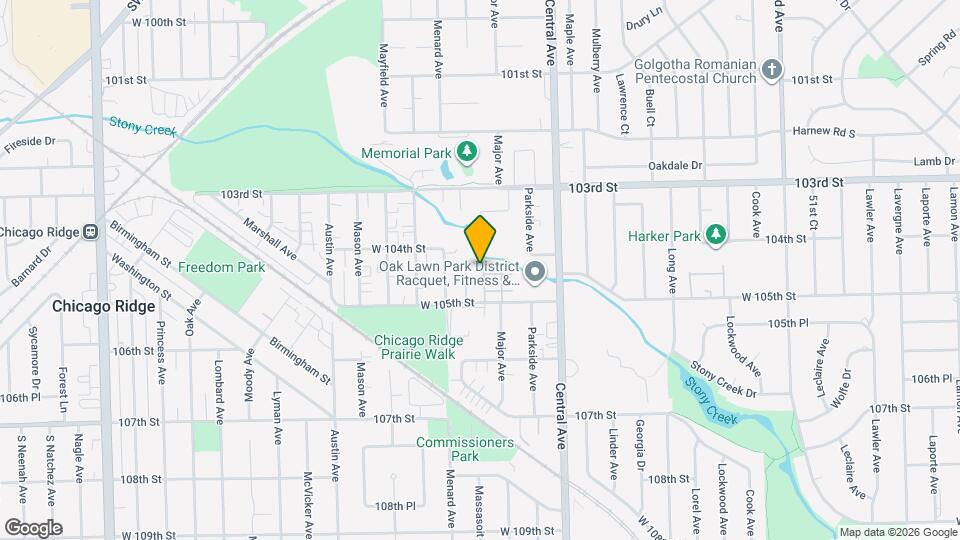 10408 Major Ave Mapa y Detalles de la Ubicación