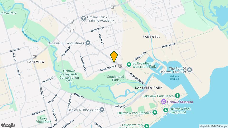 1316 Simcoe St S Map and Location Details