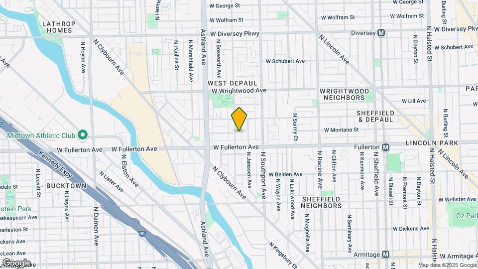 2427 N Greenview Ave, Unit 2 Map and Location Details