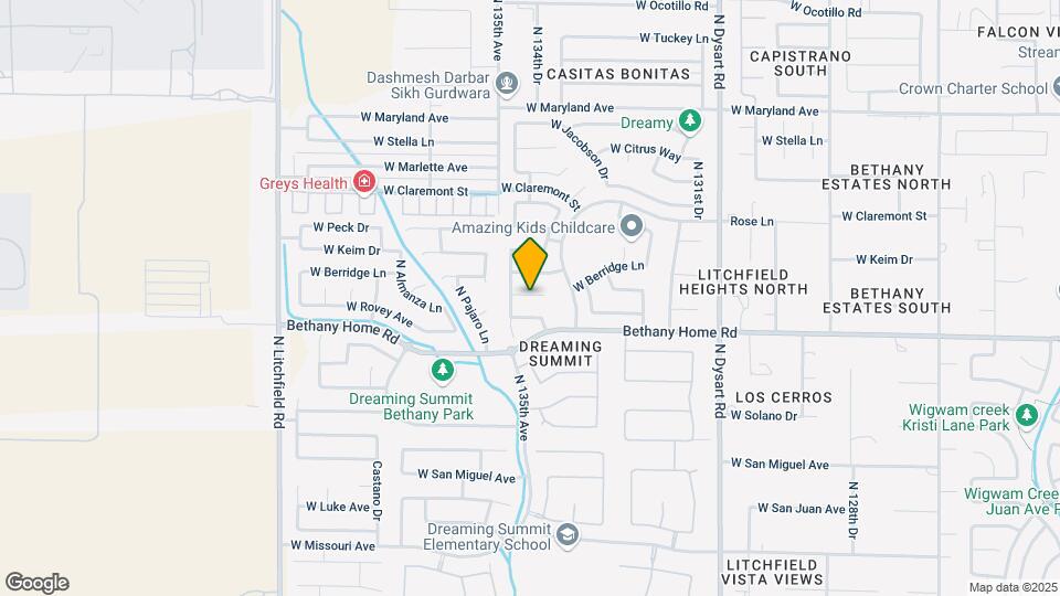 13437 W Rhine Ln Map and Location Details