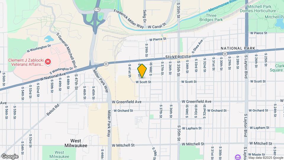 3922 W Scott St Map and Location Details