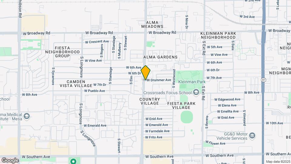 1159 W Drummer Ave Map and Location Details