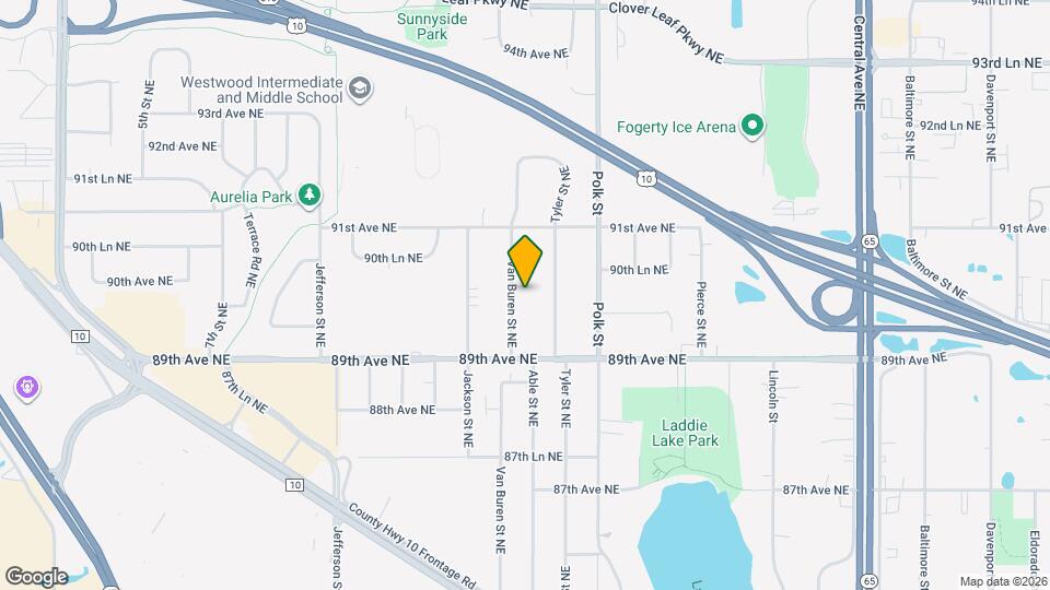 8983 Van Buren St NE Map and Location Details