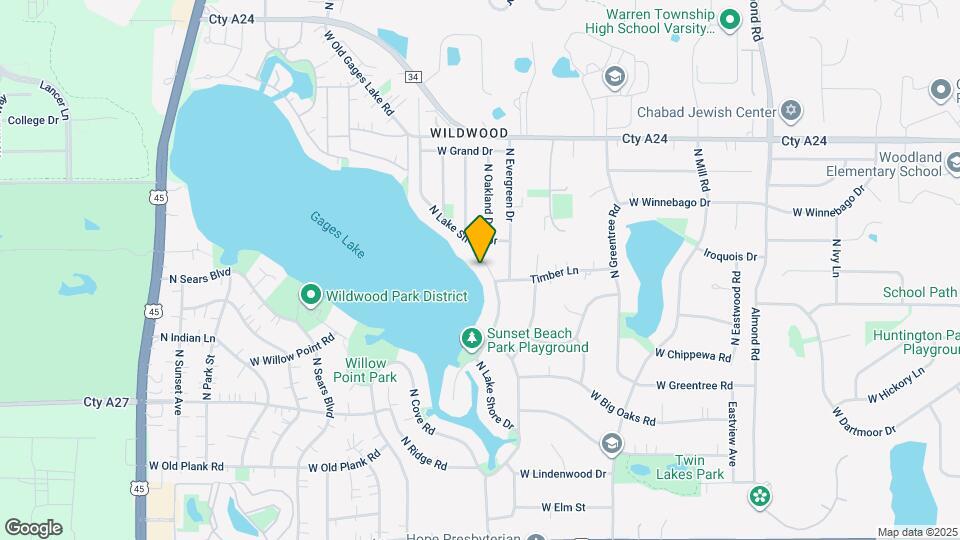 33490 N Lake Shore Dr, Unit Studio apartment Map and Location Details