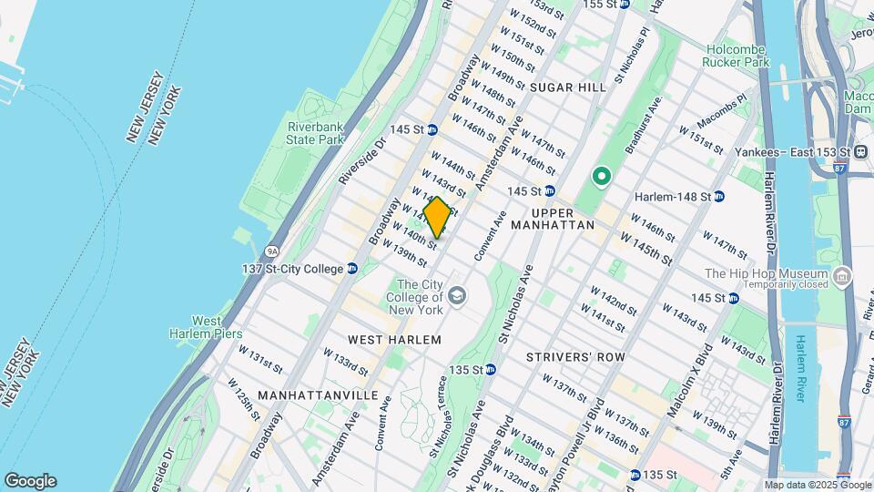 1624 Amsterdam Ave Map and Location Details