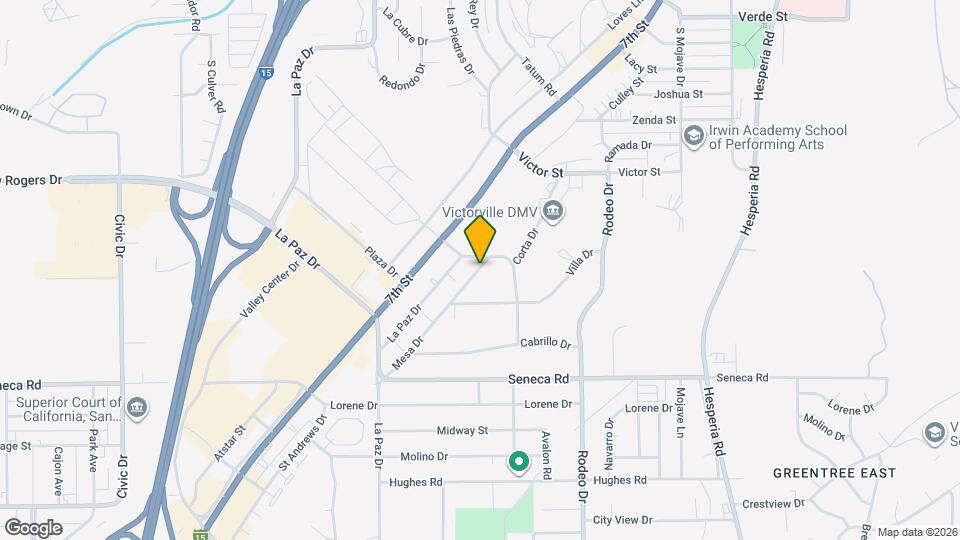 14715 Mesa Dr Map and Location Details