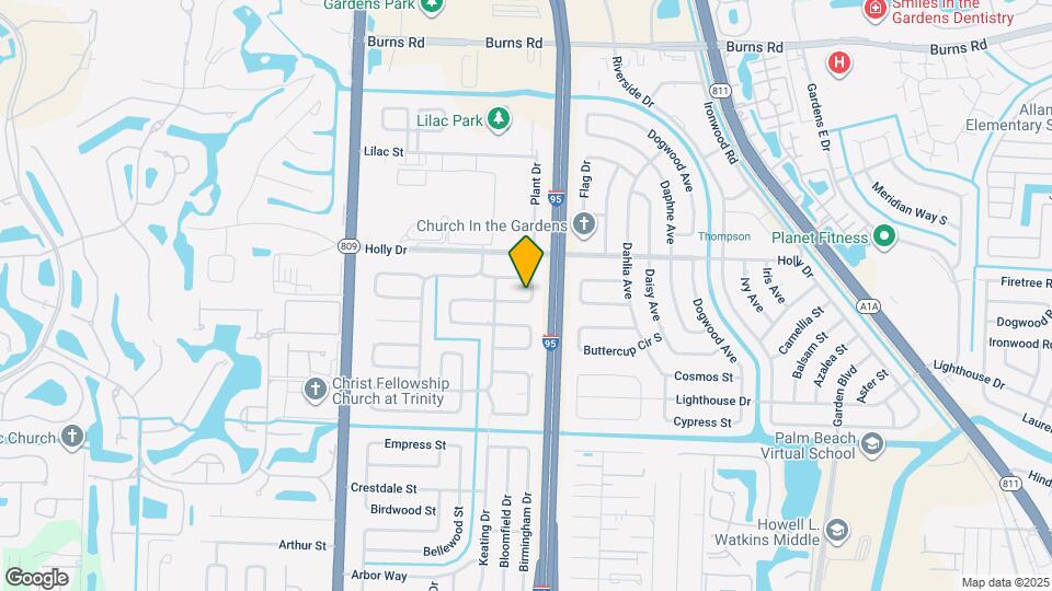 4073 Lakespur Cir S Map and Location Details