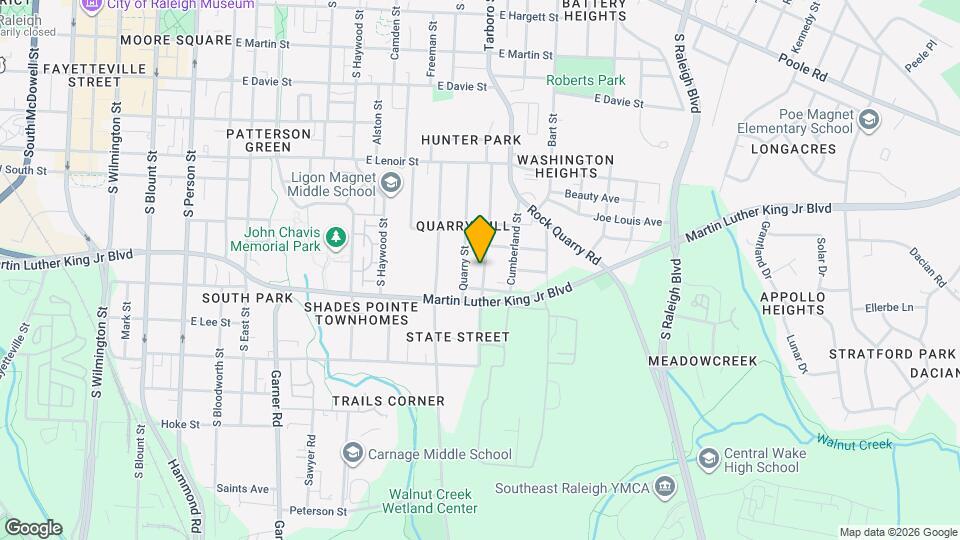 820 1/2 Coleman St Map and Location Details