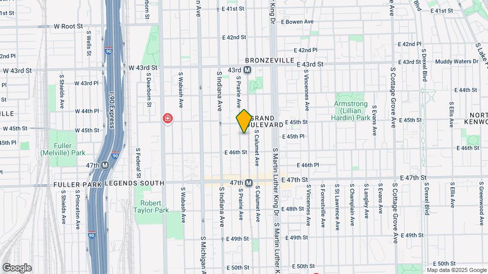 4529 S Prairie Ave Map and Location Details