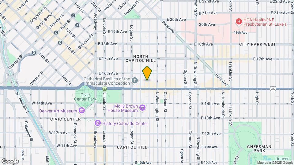 1537 Pearl St Map and Location Details